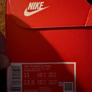 Nike Air Trainer SC High in Black and Gray